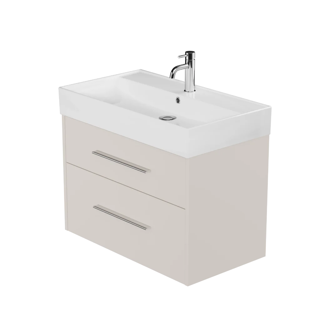 800 Wall Hung 2 Drawers Basin Unit